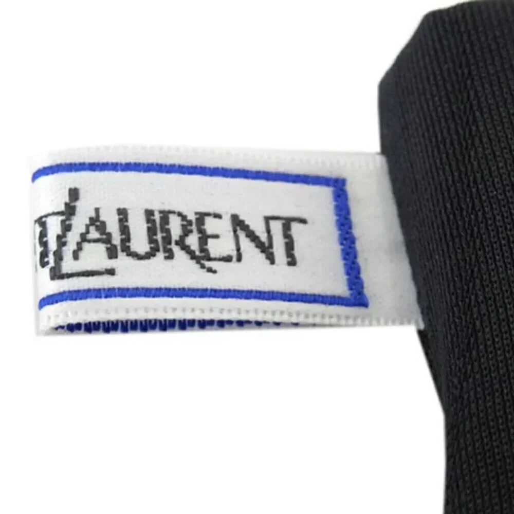 SAINT LAURENT gloves YSL logo leather Authentic Used